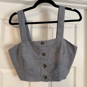 Banana Republic Buttoned Crop Top